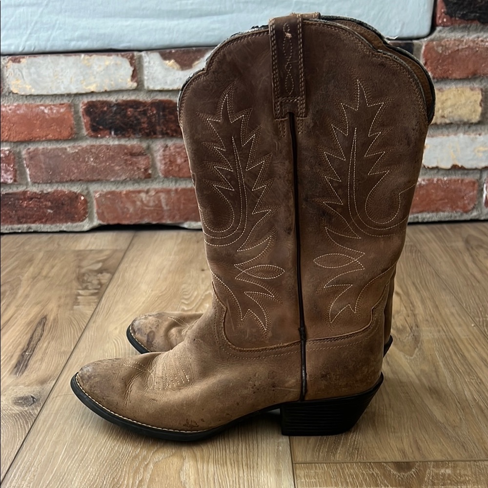 Brown Western Cowboy Boots - Picture 3 of 6